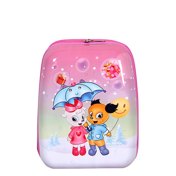 Pink Square Shape Designer Girl Backpacks for School